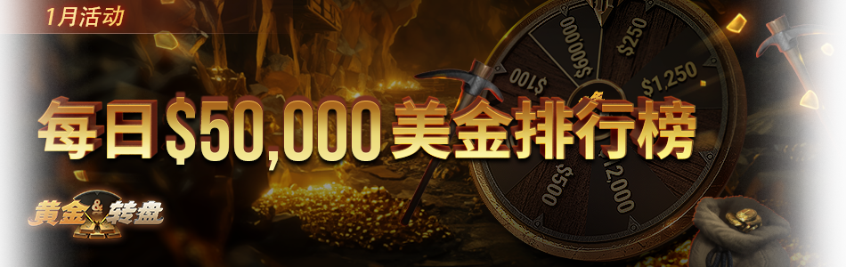 GG扑克Spin & Gold旋转赛1月赛事专题赛事宣传图